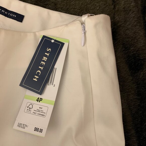 NWT Jones New York Cream Ankle Length Stretch Pant - Picture 5 of 5